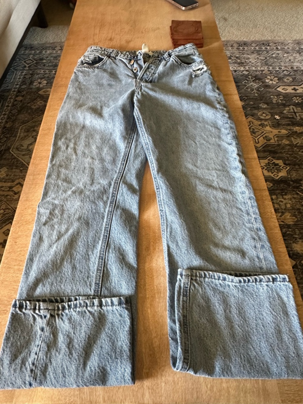 H&M Light Blue Wide Leg Jeans